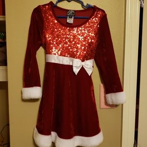 Girls Christmas Santa dress size 5
